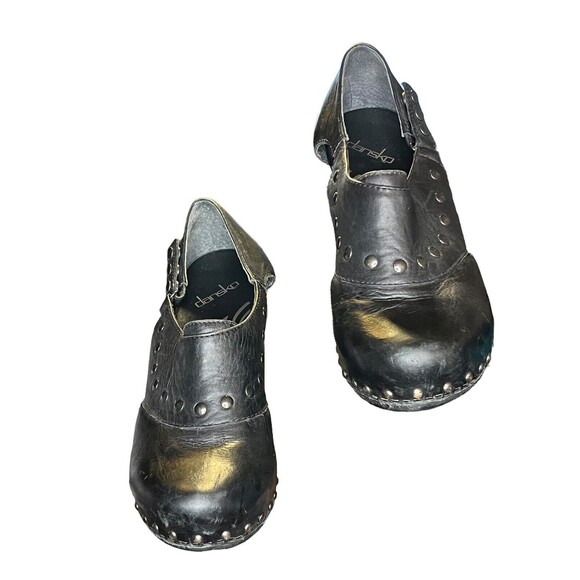 Dansko Ryder studded black clogs EU 41 US 10 Comfort Heels Boho Excellent Cond - Picture 3 of 13